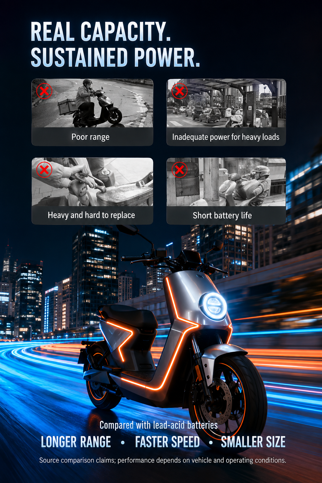 Shared illustration — Riding scenarios